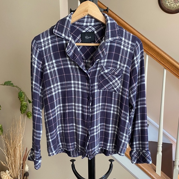 Rails Clara Flannel Pajama Top Size Small - Picture 3 of 17